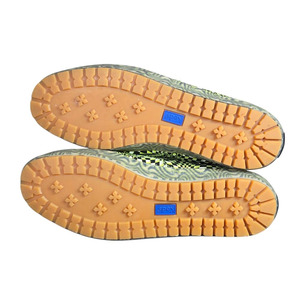 Keds x Maisie Wilen Champion TRX Sneakers Womens 7.5 Green Neon Optical Illusion - Picture 11 of 11